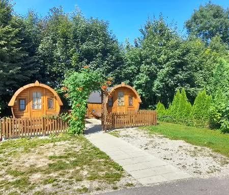 Schlaffass-Camping Gutshof Donauried Гюнцбург Экстерьер фото
